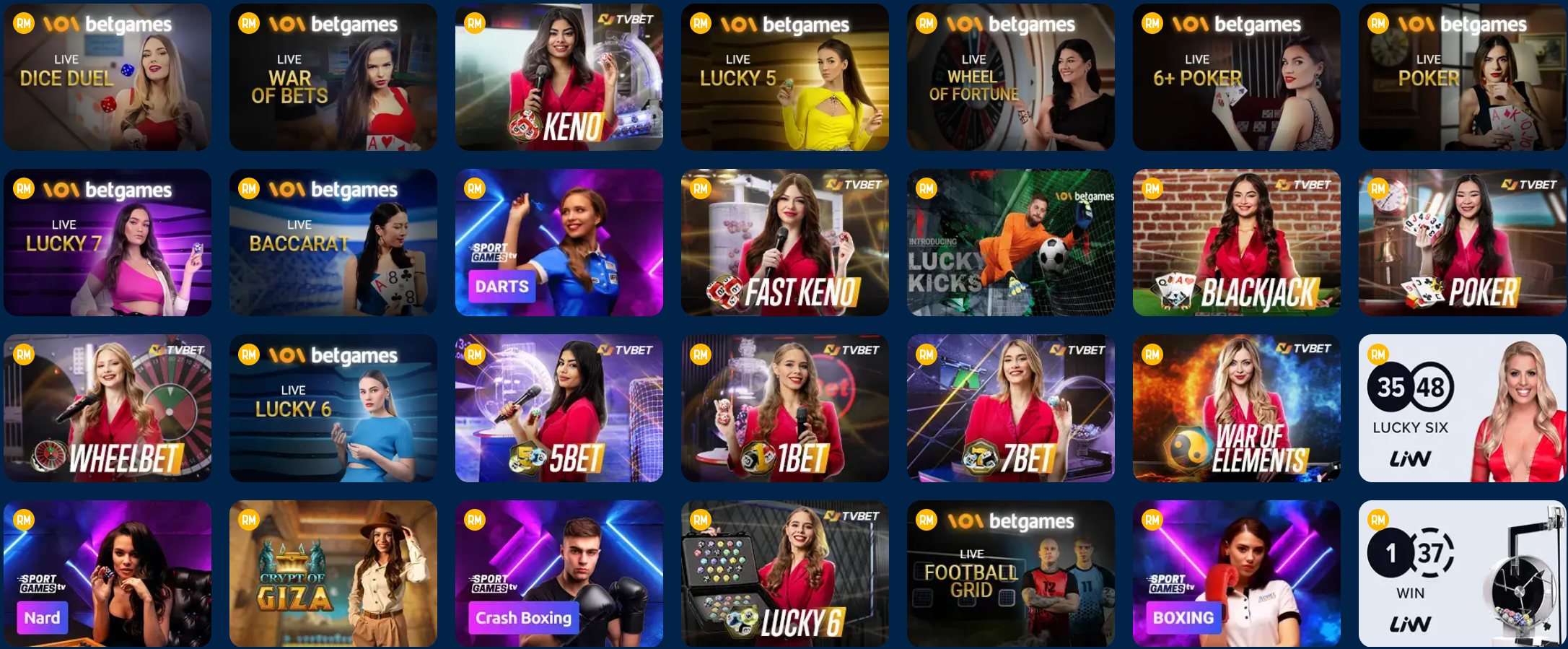 giochi live Mostbet